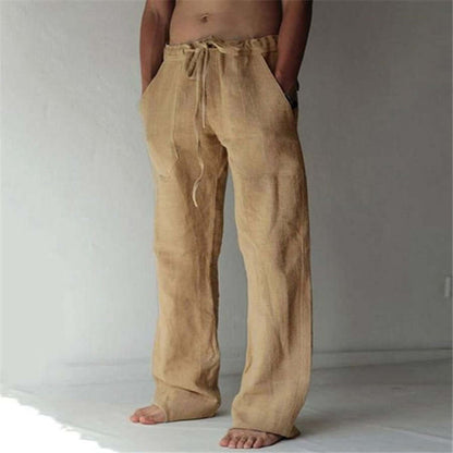 Comfortable Men's Linen Trousers Loose Fit