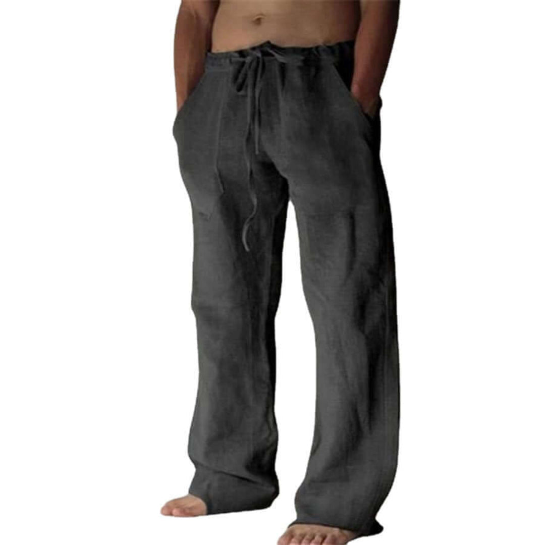 Comfortable Men's Linen Trousers Loose Fit