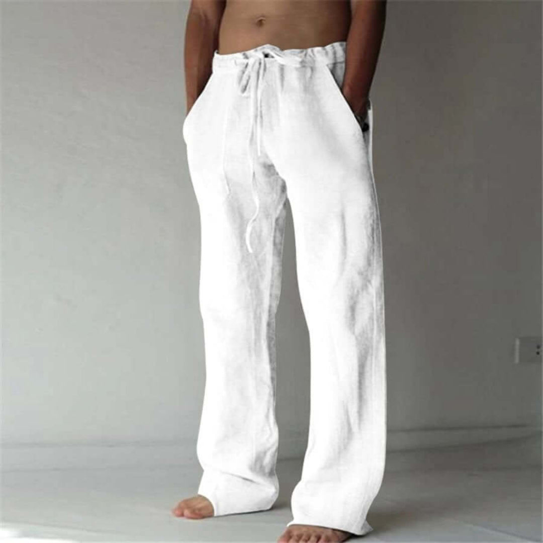 Comfortable Men's Linen Trousers Loose Fit