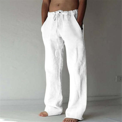 Comfortable Men's Linen Trousers Loose Fit