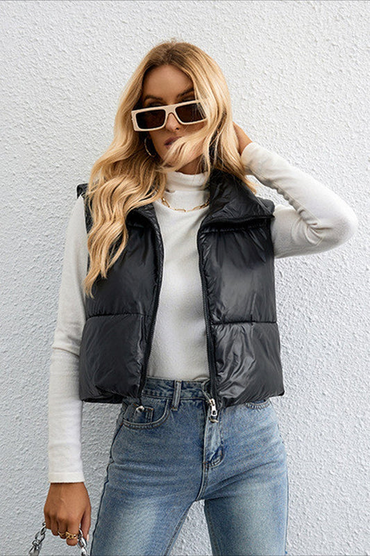 Damen Weste Warm Fleece Reißverschluss - IdealeKleiden