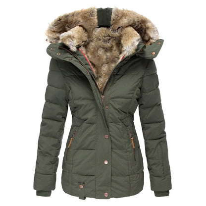Stylish Women's Winter Jacket Lined Warm