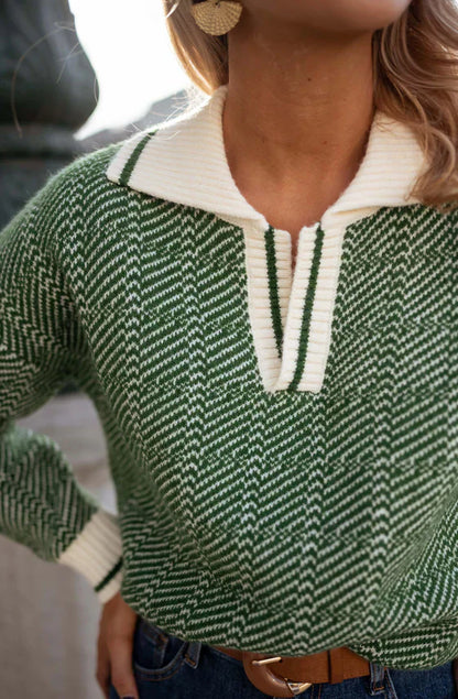 Klassischer Strickpullover Bequem Modern - IdealeKleiden