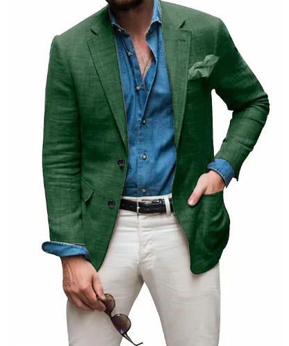 Men's Linen Blazer Elegant Wedding