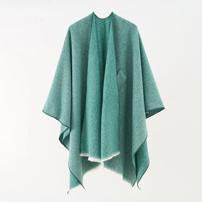 Cashmere Poncho Elegant Women's Fashion