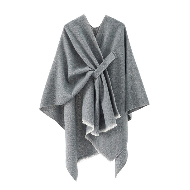 Cashmere Poncho Elegant Women's Fashion