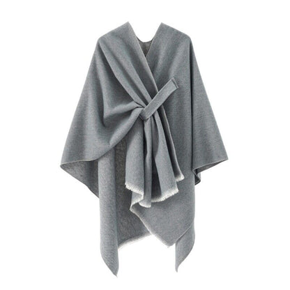 Cashmere Poncho Elegant Women's Fashion