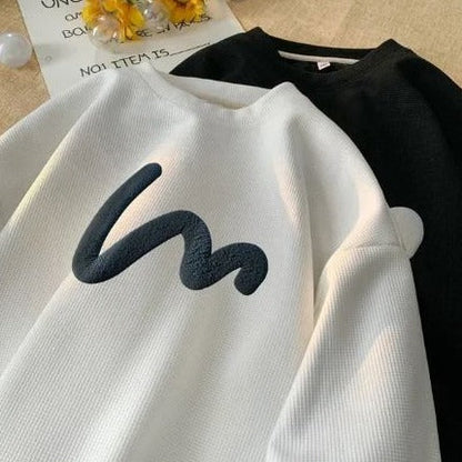Men's Wave Pattern Trendy Sweater