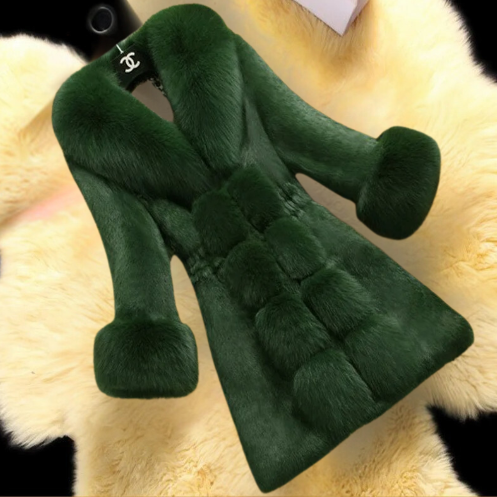 Luxury Jacket with Fur Trim - Stylish Women's Jacket