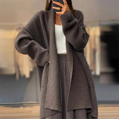 Women's Long Cardigan Shawl Collar