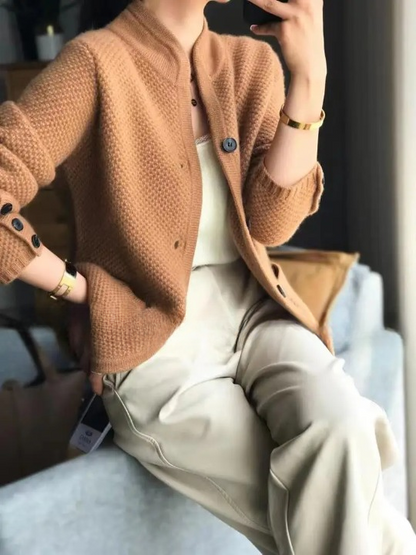 Women's Vest Wool Blend Comfortable Buttons