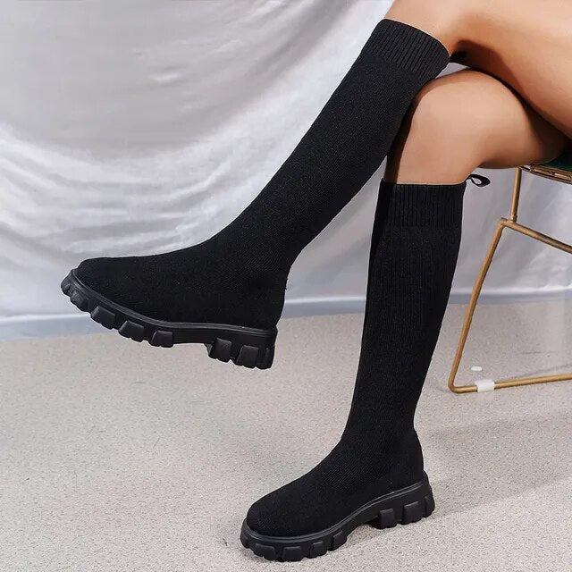 Women's Comfortable Stretch Ankle Boots