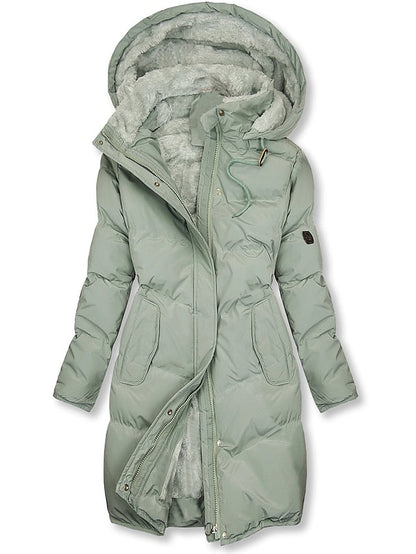 Lange Damen Winterjacke Stilvoll - IdealeKleiden