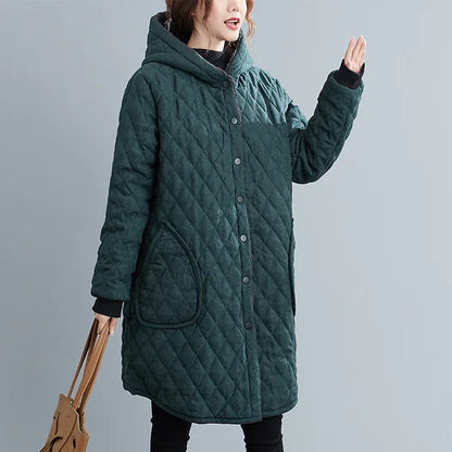 Women's Padded Knee-Length Winter Jacket
