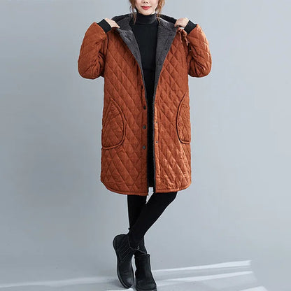 Women's Padded Knee-Length Winter Jacket