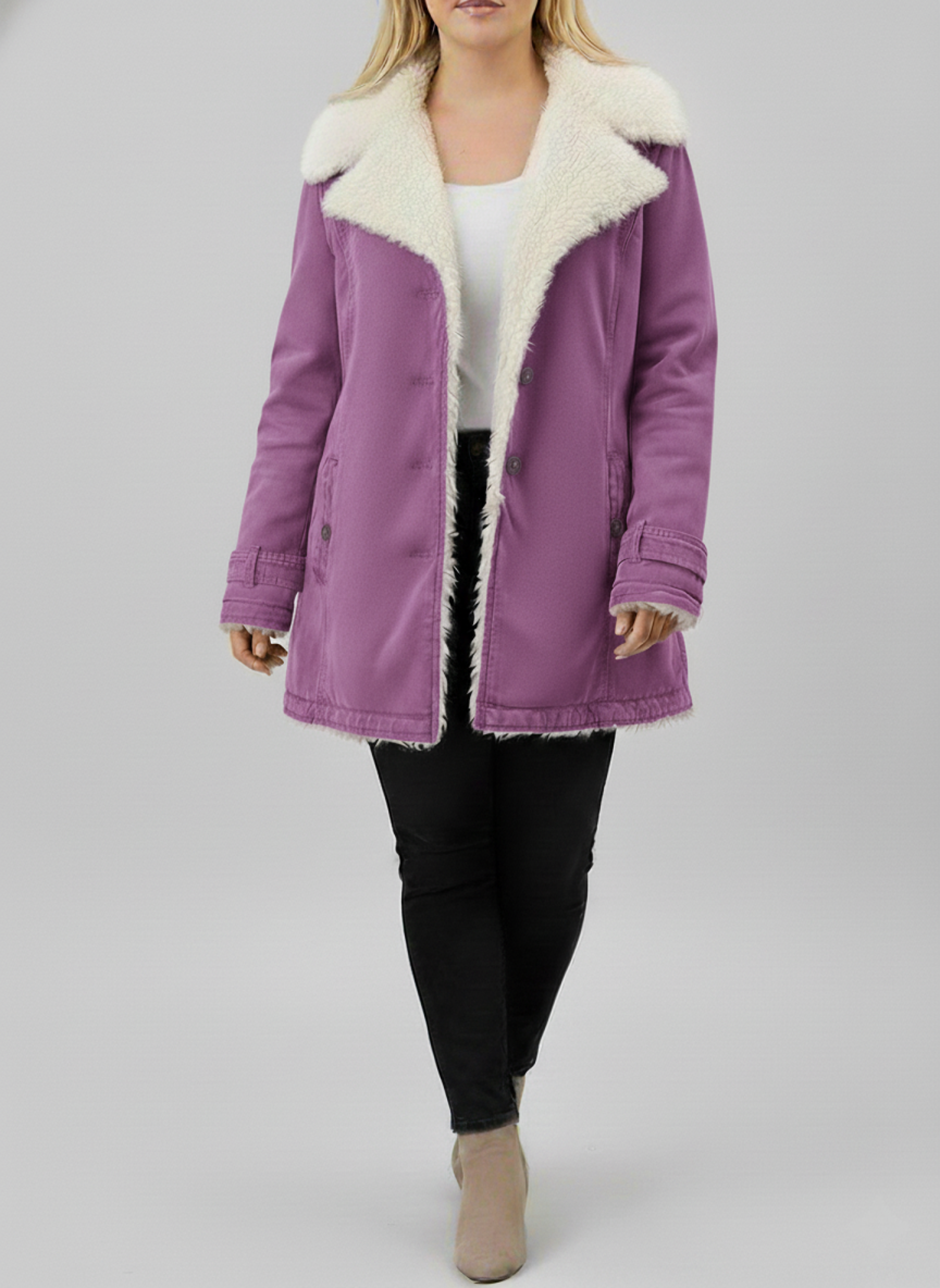 Women's Winter Jacket Sherpa Fleece Plus Sizes