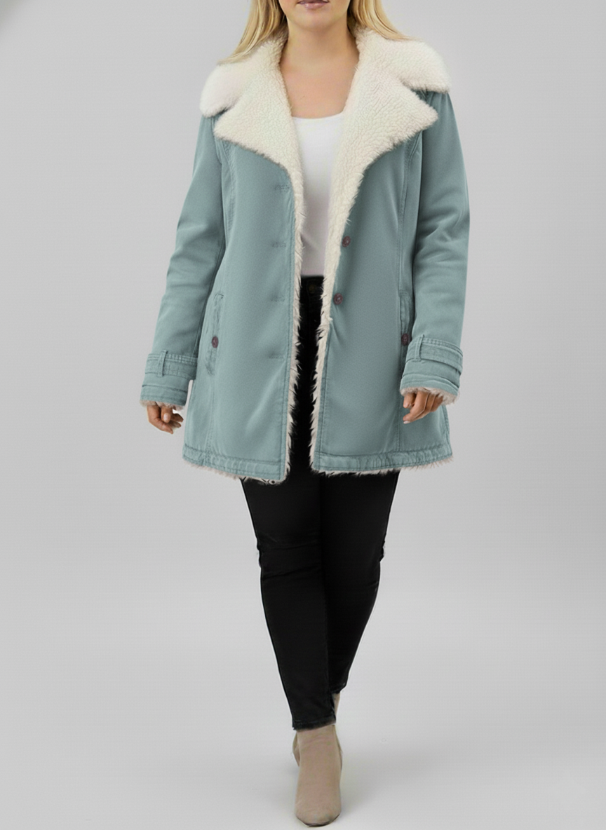 Women's Winter Jacket Sherpa Fleece Plus Sizes
