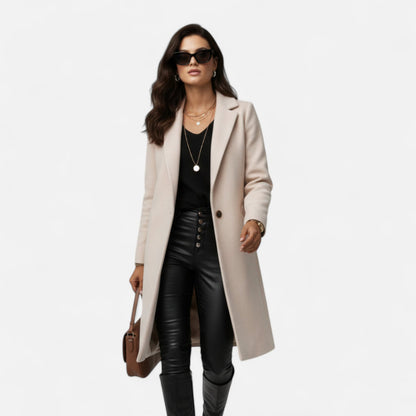 Custom-Made Women's Elegant Long Coat