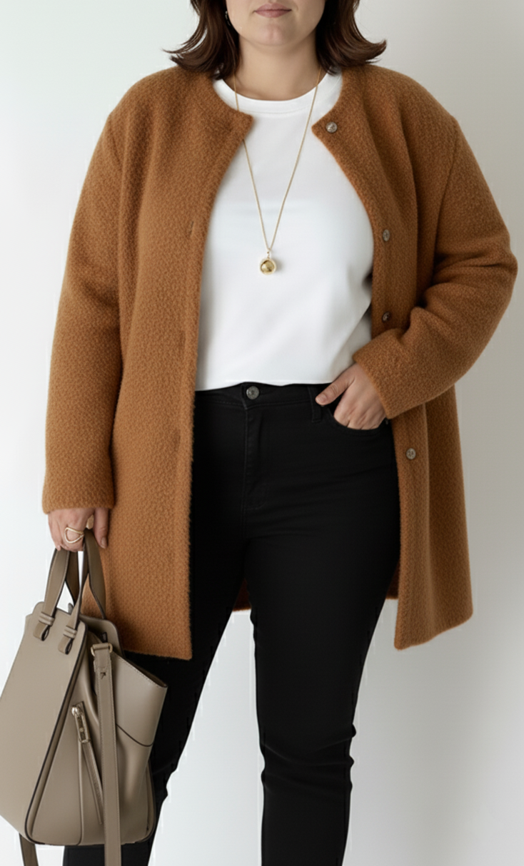 Women's Cardigan Generous Knit Elegant