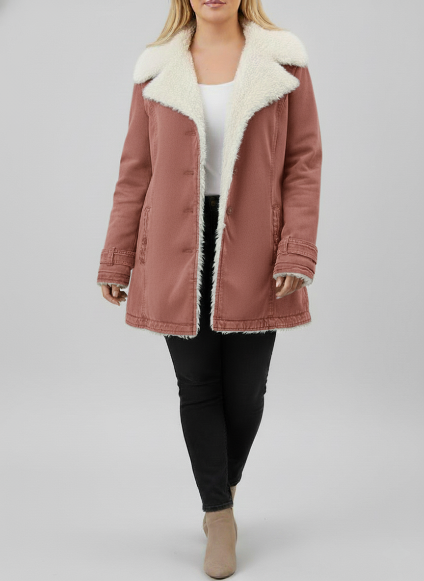 Women's Winter Jacket Sherpa Fleece Plus Sizes