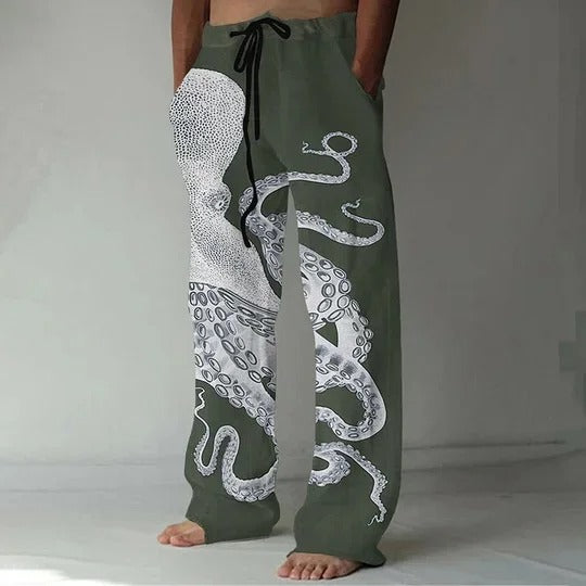 Comfortable men's drawstring trousers