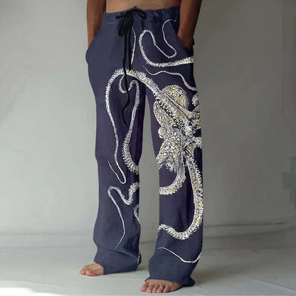 Comfortable men's drawstring trousers