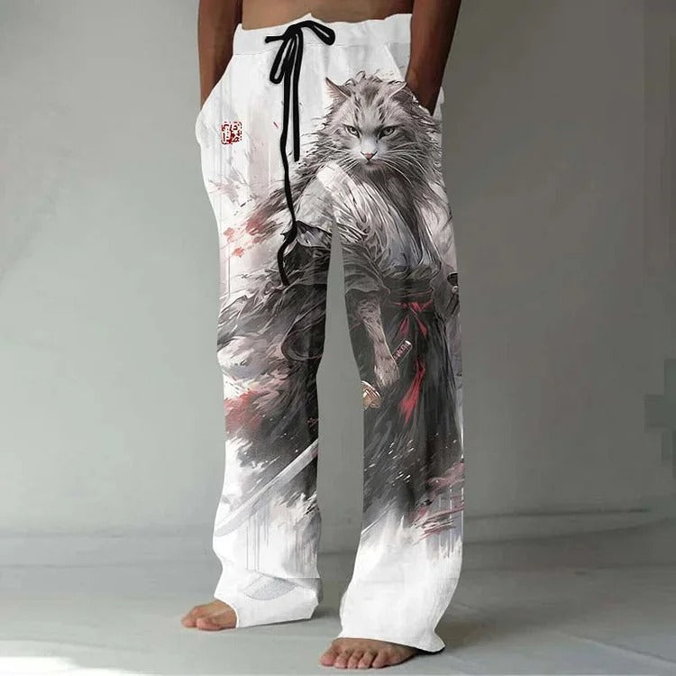 Comfortable men's drawstring trousers