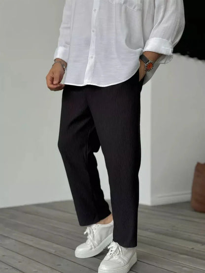 Men's Ribbed Trousers Casual Comfortable