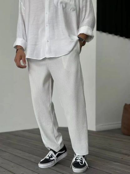 Men's Ribbed Trousers Casual Comfortable