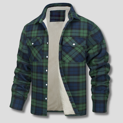 Checked shirt in cotton flannel look