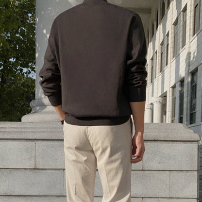 Herren Pullover Klassisch Langarm - IdealeKleiden