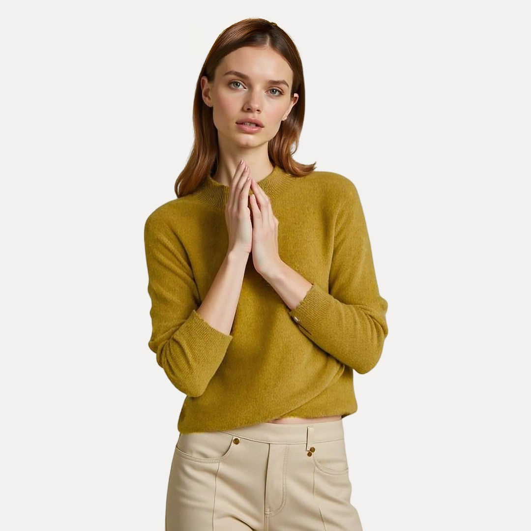 Women's Coral Wool Sweater
