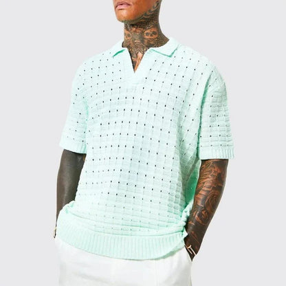 Men's Polo Shirt Generous Lightweight Cotton Short Sleeve