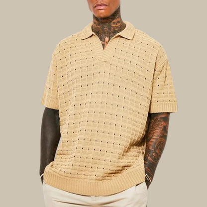 Men's Polo Shirt Generous Lightweight Cotton Short Sleeve