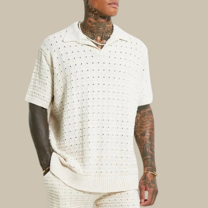 Men's Polo Shirt Generous Lightweight Cotton Short Sleeve