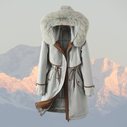 Warm Winter Parka with Down Filling