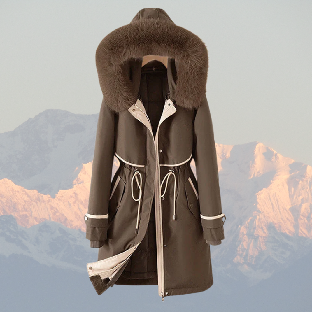 Warm Winter Parka with Down Filling