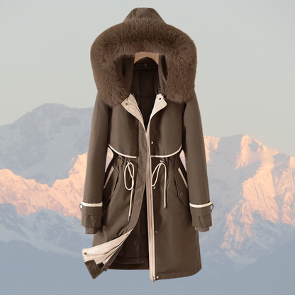 Warm Winter Parka with Down Filling