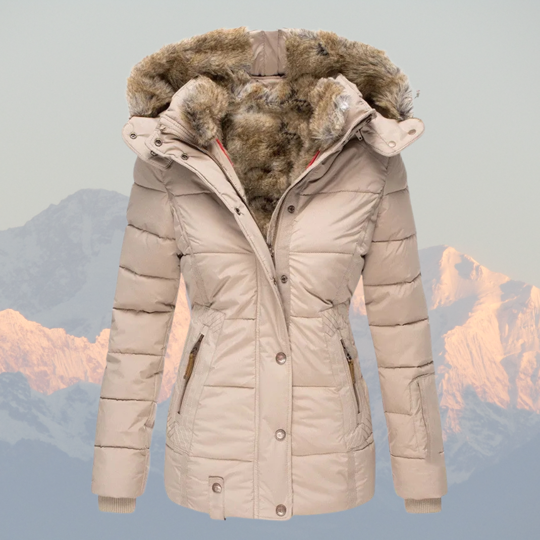Winterjacke Damen Warm Isoliert Wasserdicht Daunenmantel - IdealeKleiden