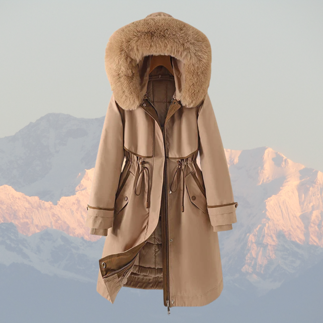 Warm Winter Parka with Down Filling