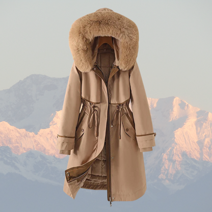 Warm Winter Parka with Down Filling