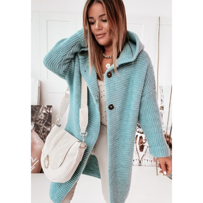 Women's Oversized Cardigan Hood Long Sleeve