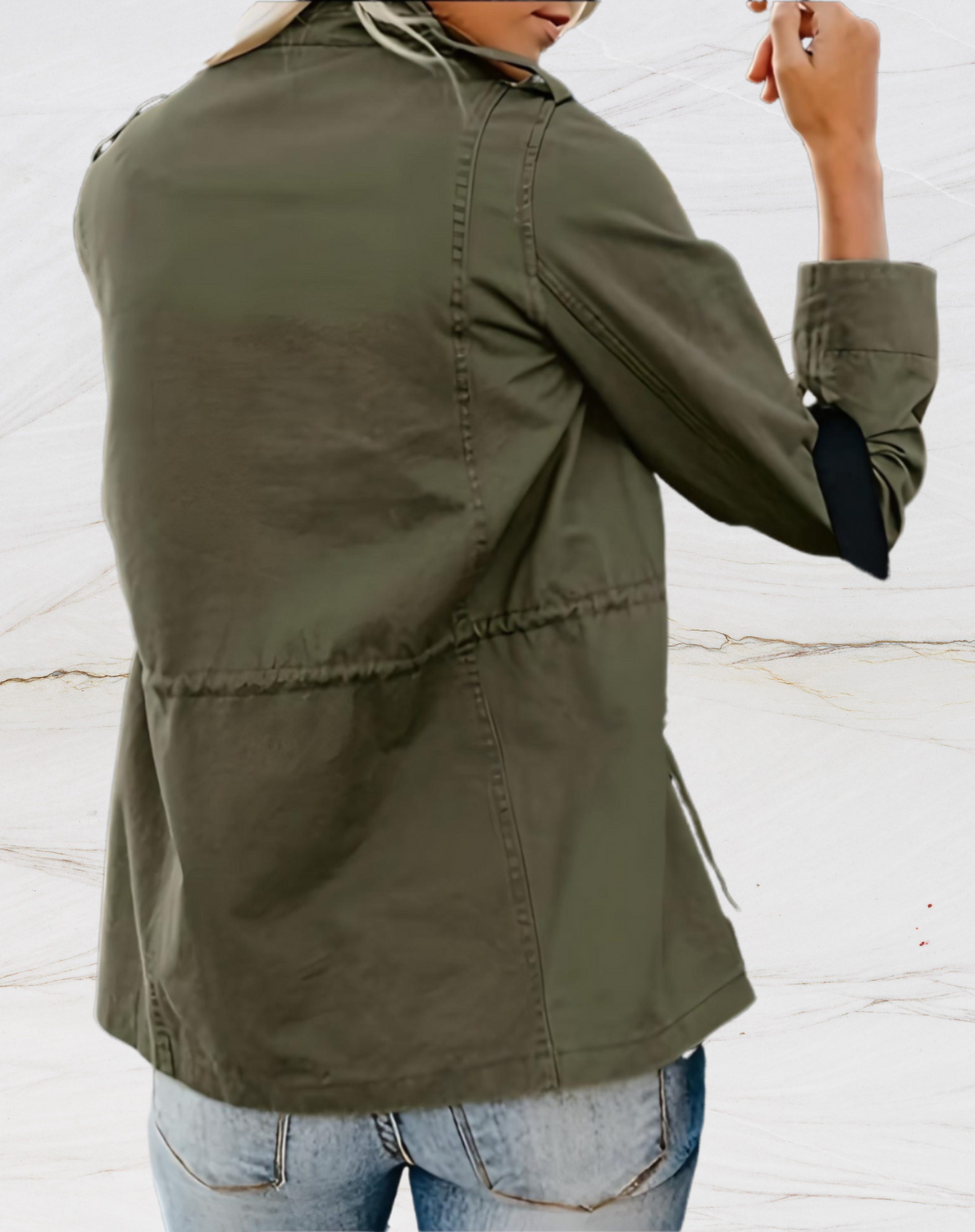 Praktische Damen-Utility-Jacke Modern - IdealeKleiden