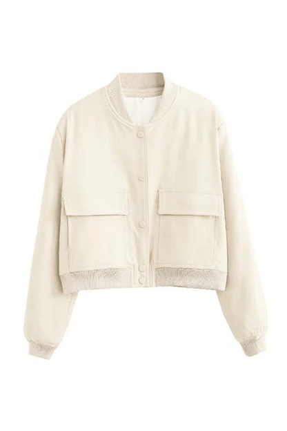 Fashionable Women's Short Bomber Jacket