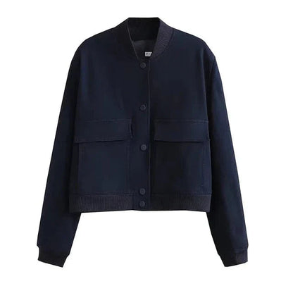 Fashionable Women's Short Bomber Jacket