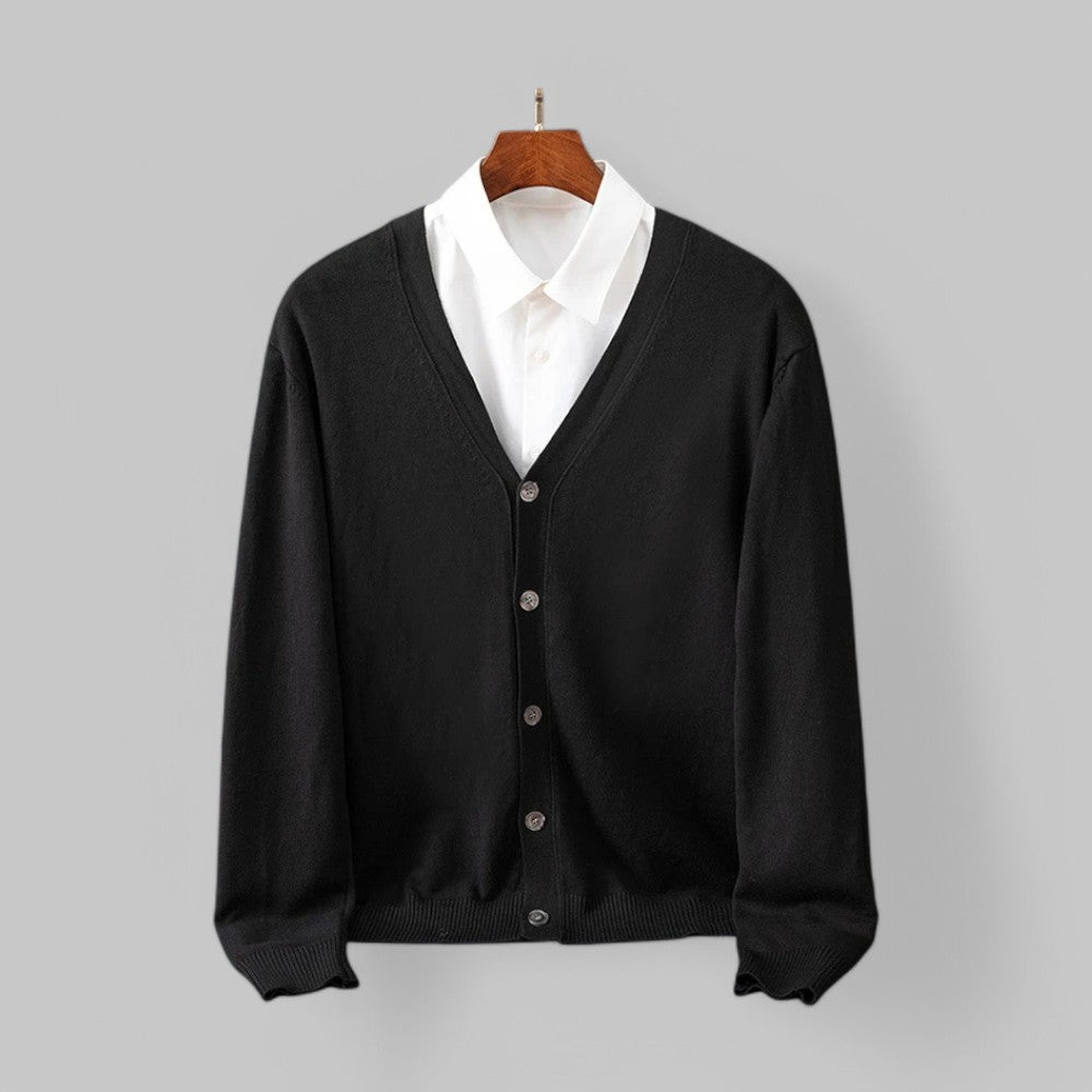 Stylish V-Neck Cardigan for Men Modern