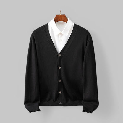 Stylish V-Neck Cardigan for Men Modern