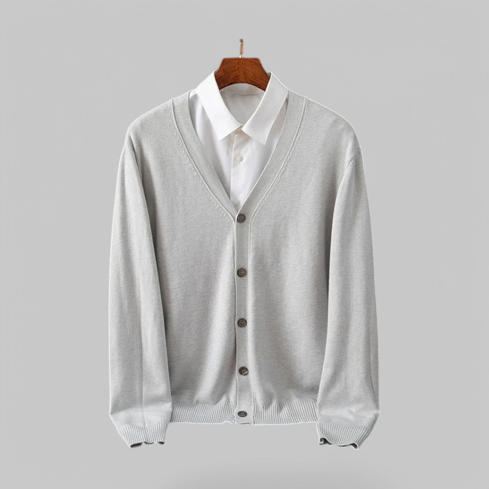 Stylish V-Neck Cardigan for Men Modern