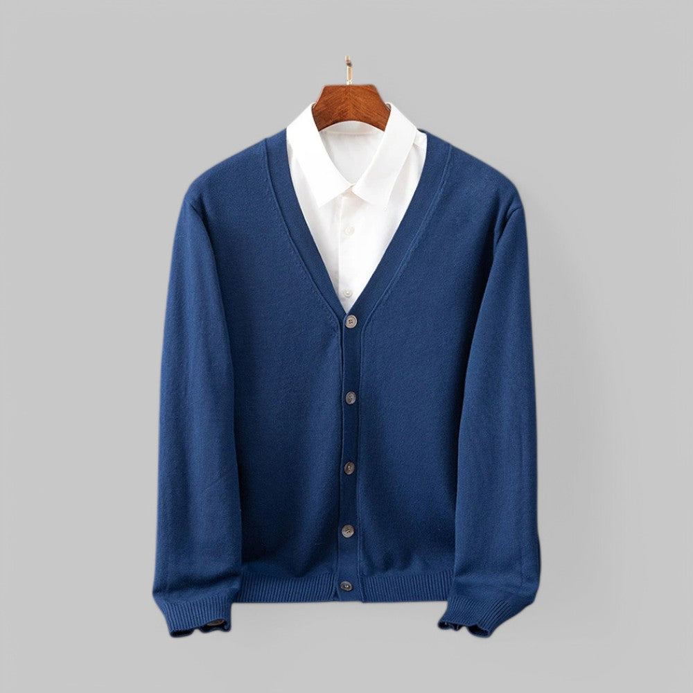 Stylish V-Neck Cardigan for Men Modern