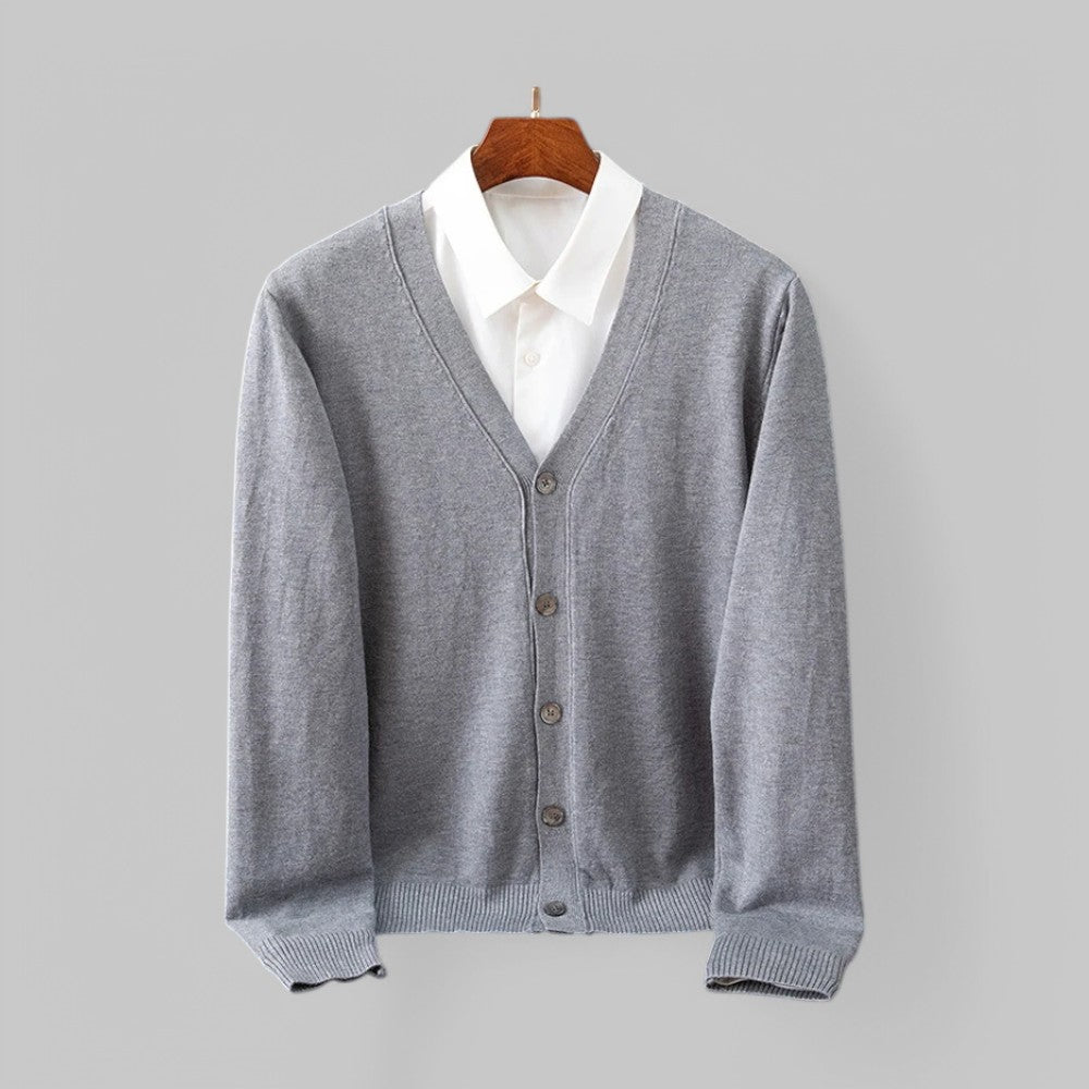 Stylish V-Neck Cardigan for Men Modern